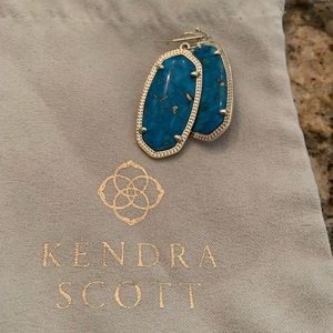 Kendra Scott  turquoise Elle Drop Earrings